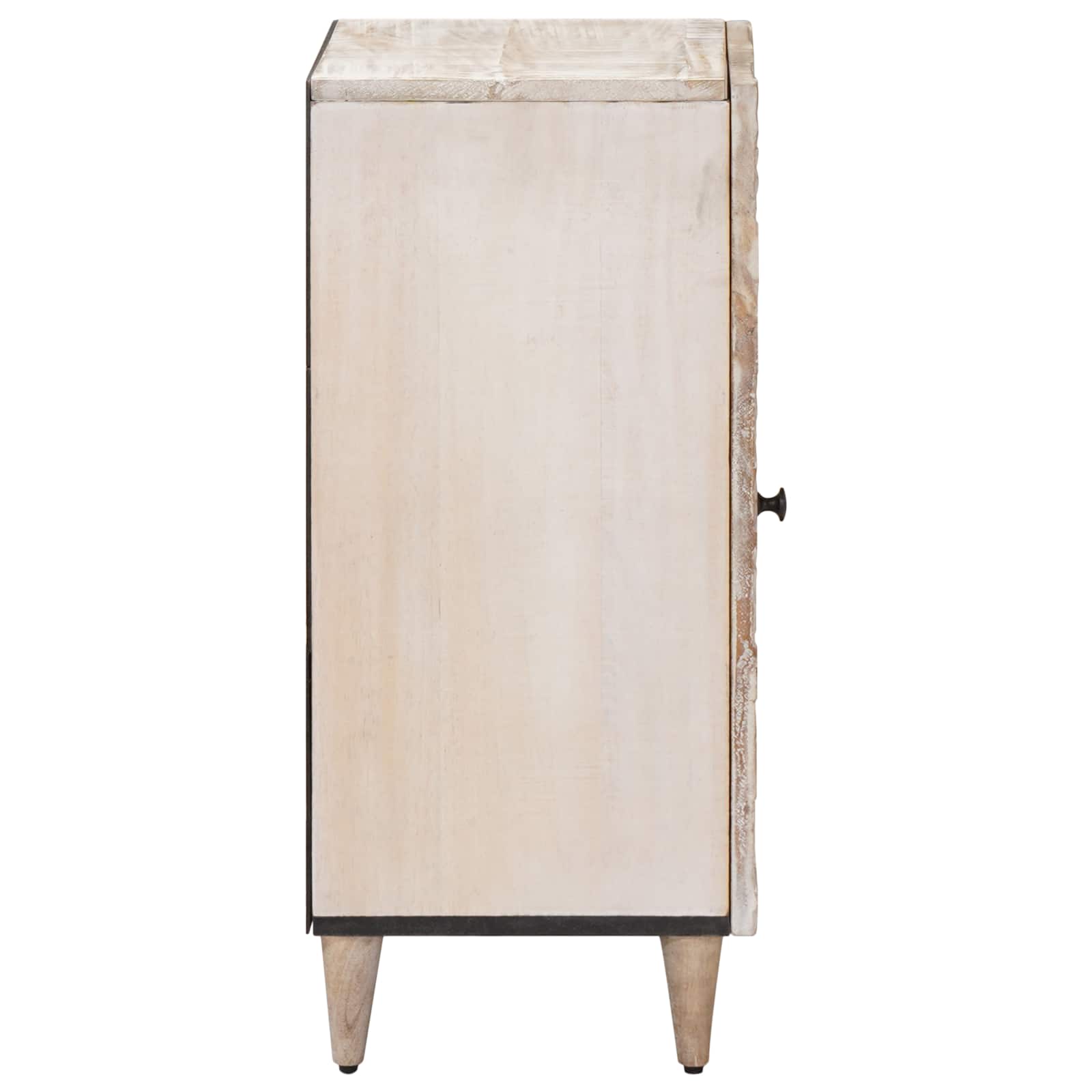 Buffet avec porte Blanc 40 x 33,5 x 75 cm Bois de mangue massif - XIOS