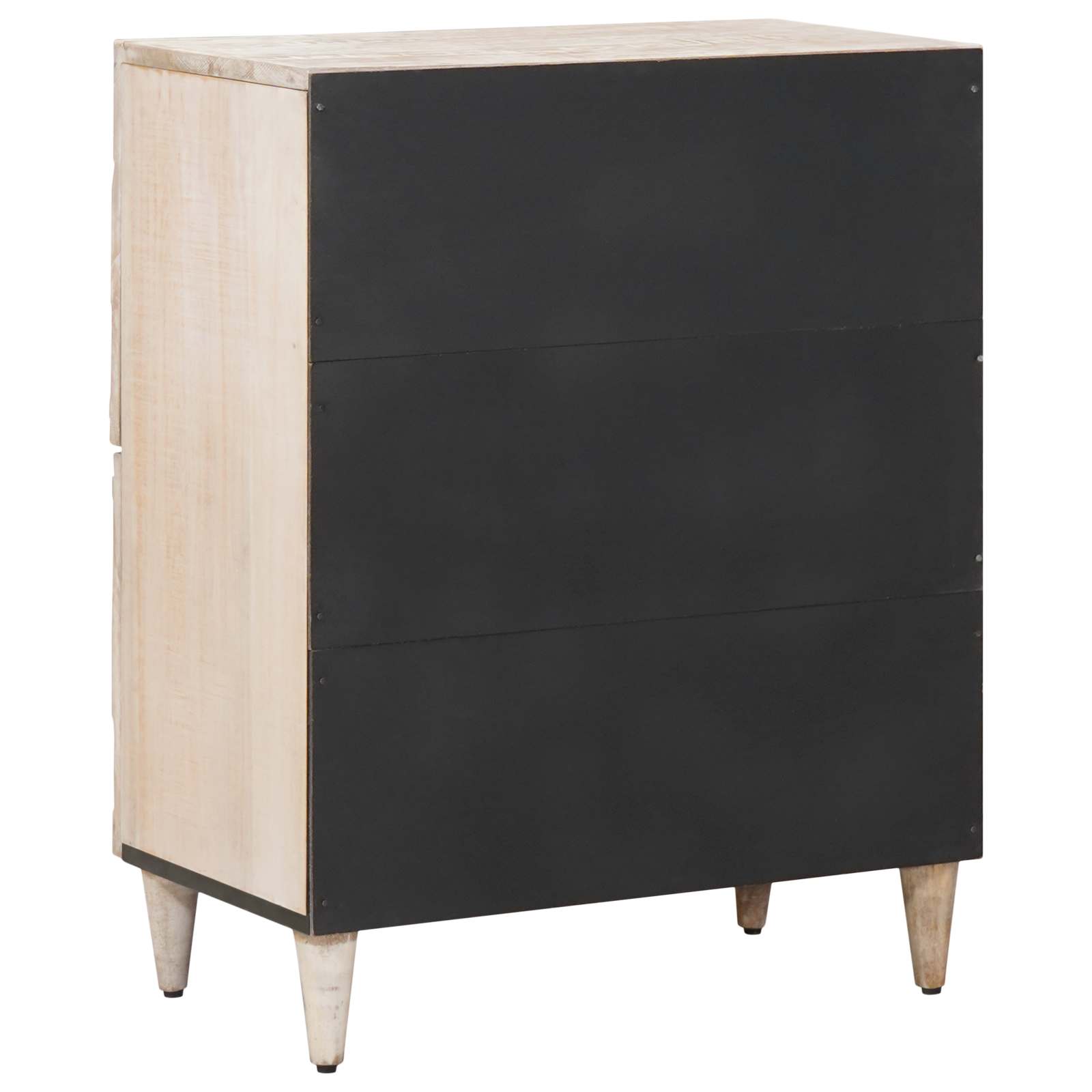 Buffet avec porte Blanc 60 x 33,5 x 75 cm Bois de mangue massif - XIOS