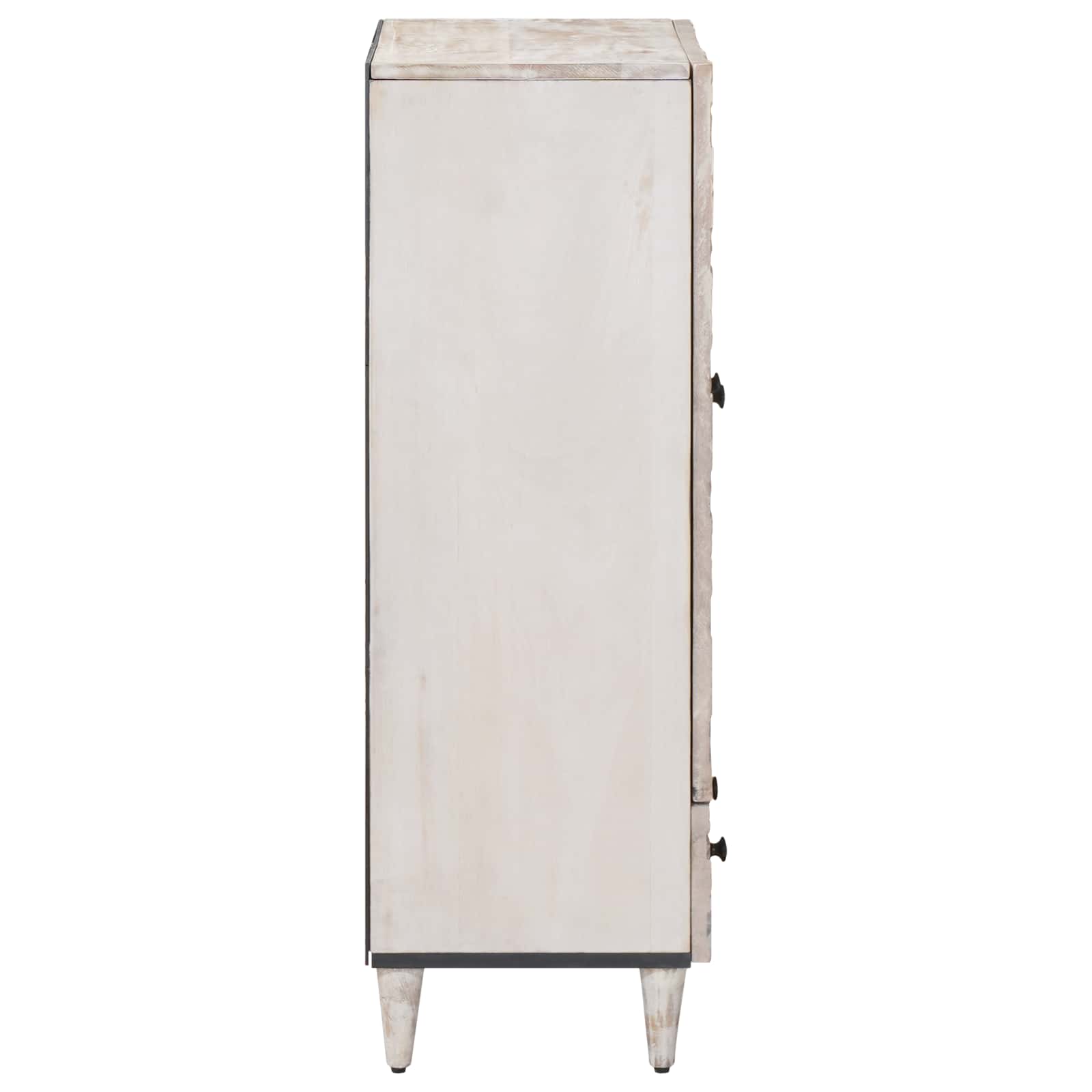 Buffet Haut Blanc 60 x 33,5 x 100 cm Bois de mangue massif - XIOS