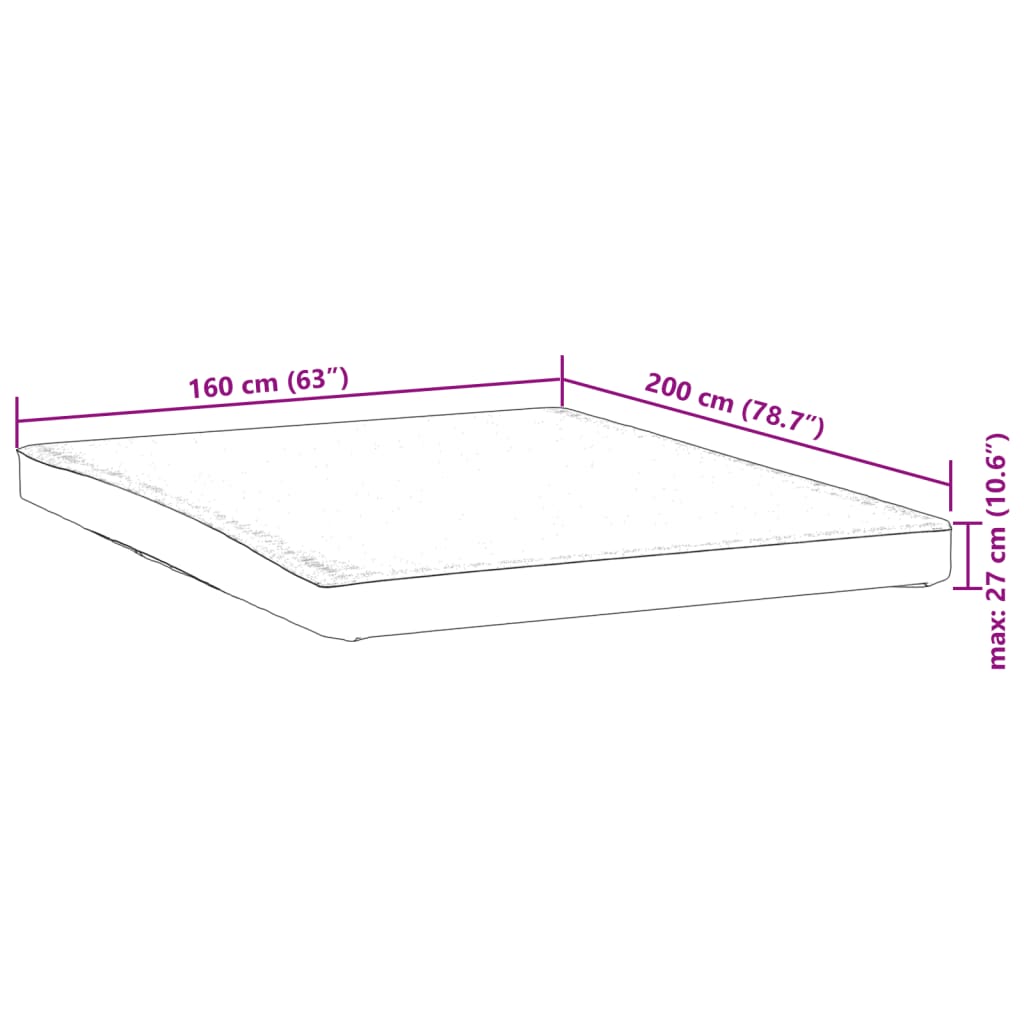 Protège-matelas blanc 160x200 cm imperméable Matelas vidaXL   