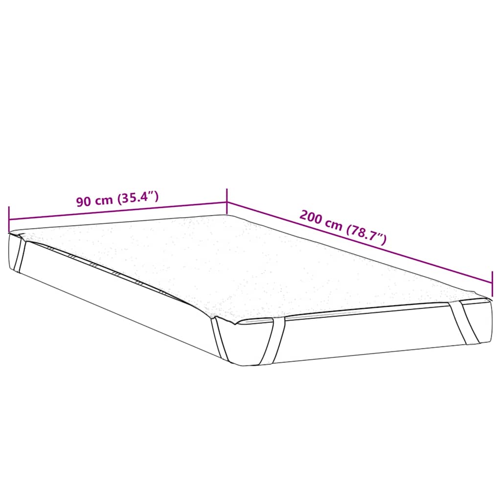 Protège-matelas blanc 90x200 cm imperméable - XIOS