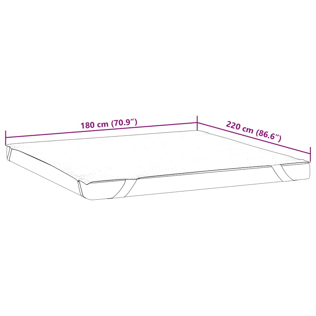 Protège-matelas blanc 180x220 cm imperméable - XIOS