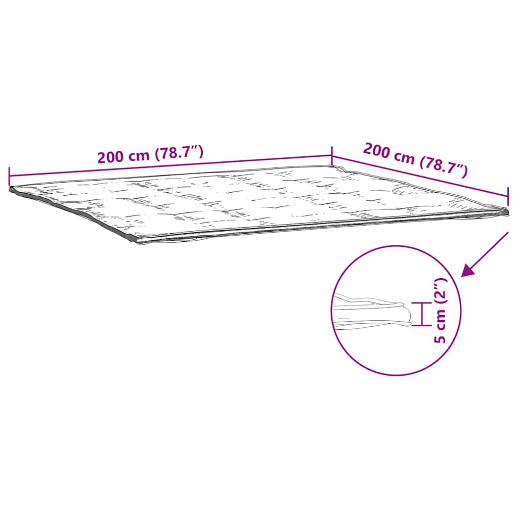 Protège-matelas blanc 200x200 cm - XIOS