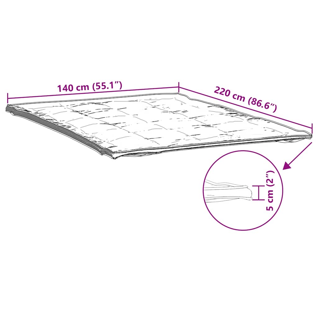 Protège-matelas blanc 140x220 cm - XIOS