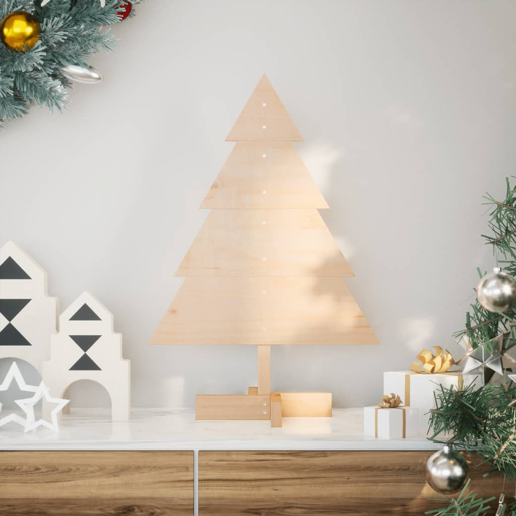 Arbre de Noël en bois pour décoration 70 cm bois massif - XIOS