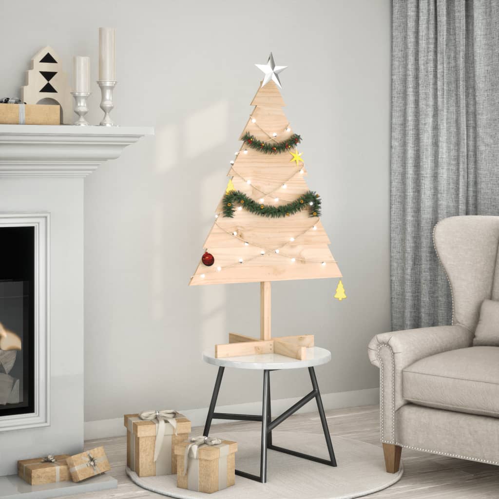 Arbre de Noël en bois pour décoration 110 cm bois massif - XIOS