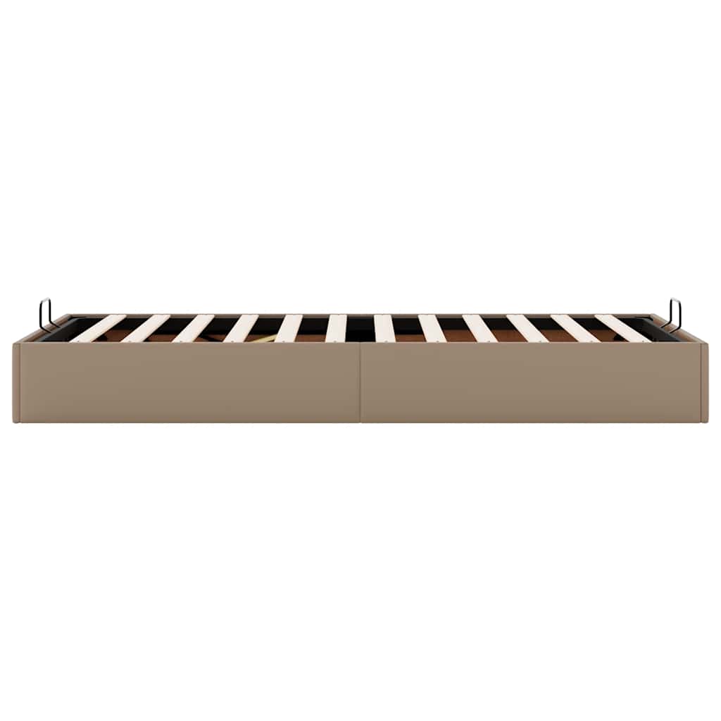 Cadre de lit ottoman sans matelas cappuccino 90x190 cm - XIOS