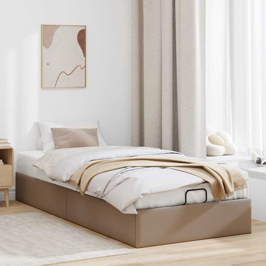 Cadre de lit ottoman sans matelas cappuccino 90x200 cm - XIOS
