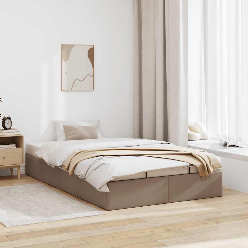 Cadre de lit ottoman sans matelas cappuccino 120x200 cm - XIOS