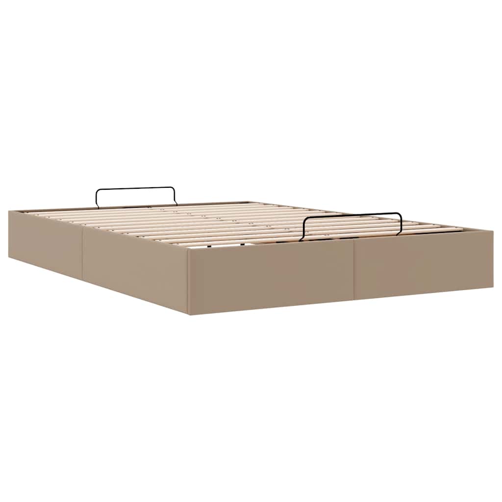 Cadre de lit ottoman sans matelas cappuccino 140x190 cm - XIOS