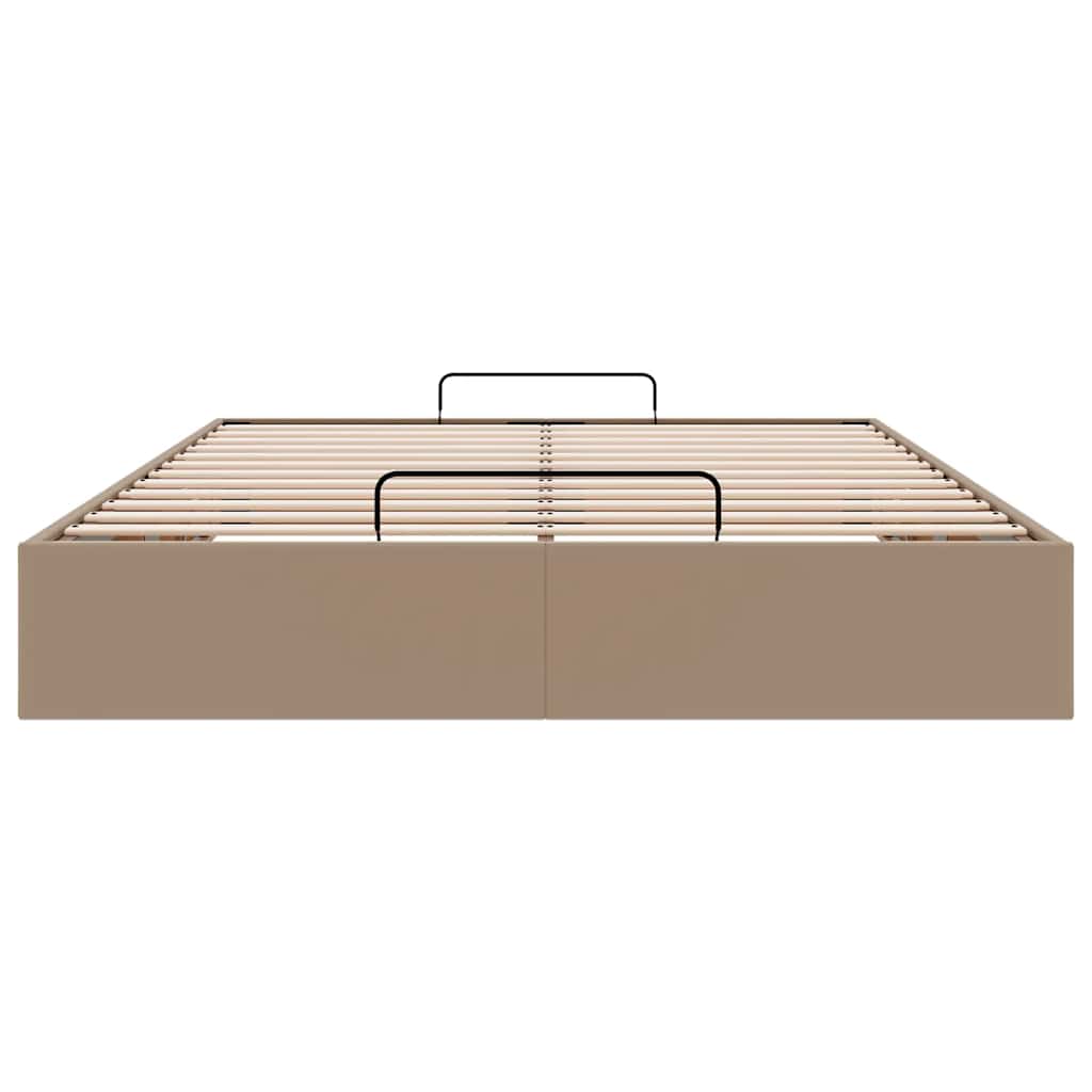 Cadre de lit ottoman sans matelas cappuccino 140x190 cm - XIOS
