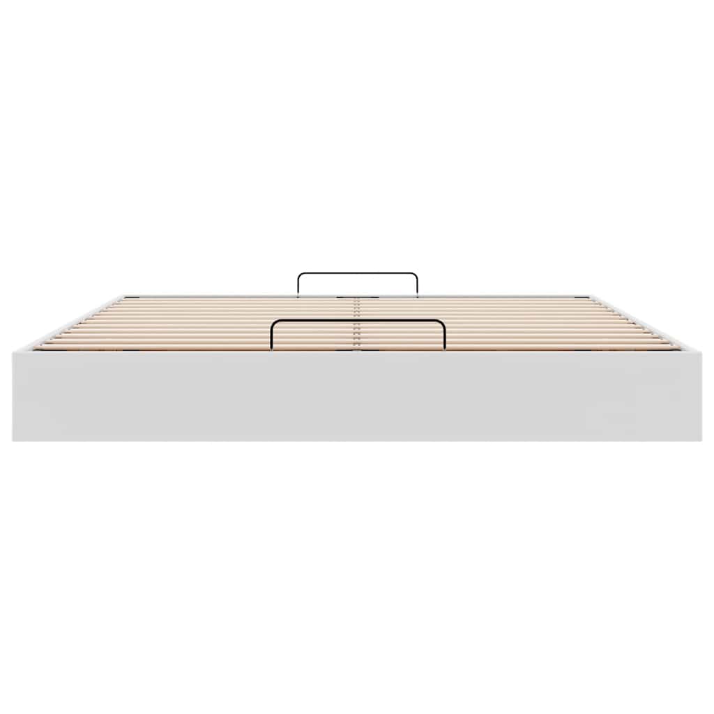 Cadre de lit ottoman sans matelas blanc 180x200 cm similicuir - XIOS