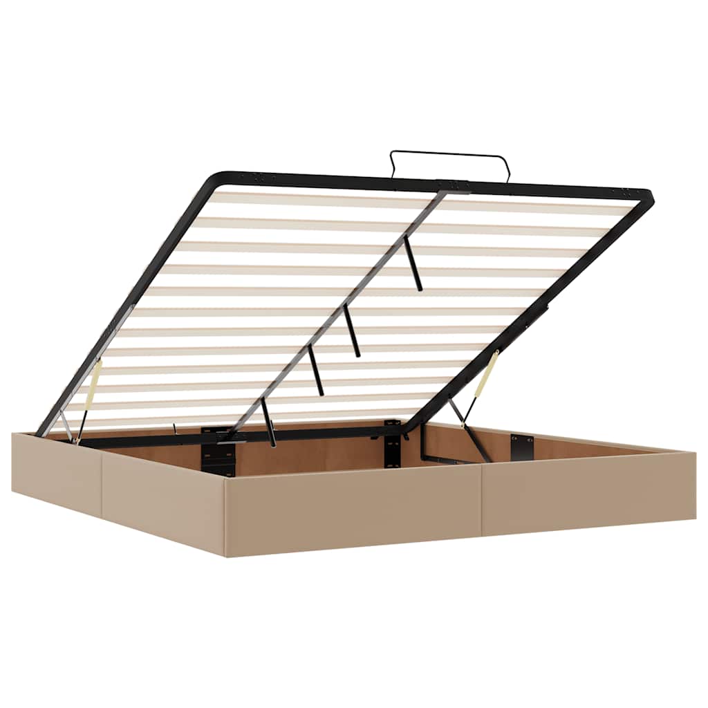 Cadre de lit ottoman sans matelas cappuccino 180x200 cm - XIOS