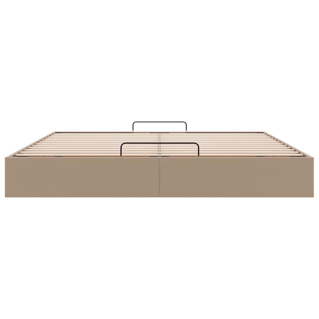 Cadre de lit ottoman sans matelas cappuccino 200x200 cm - XIOS