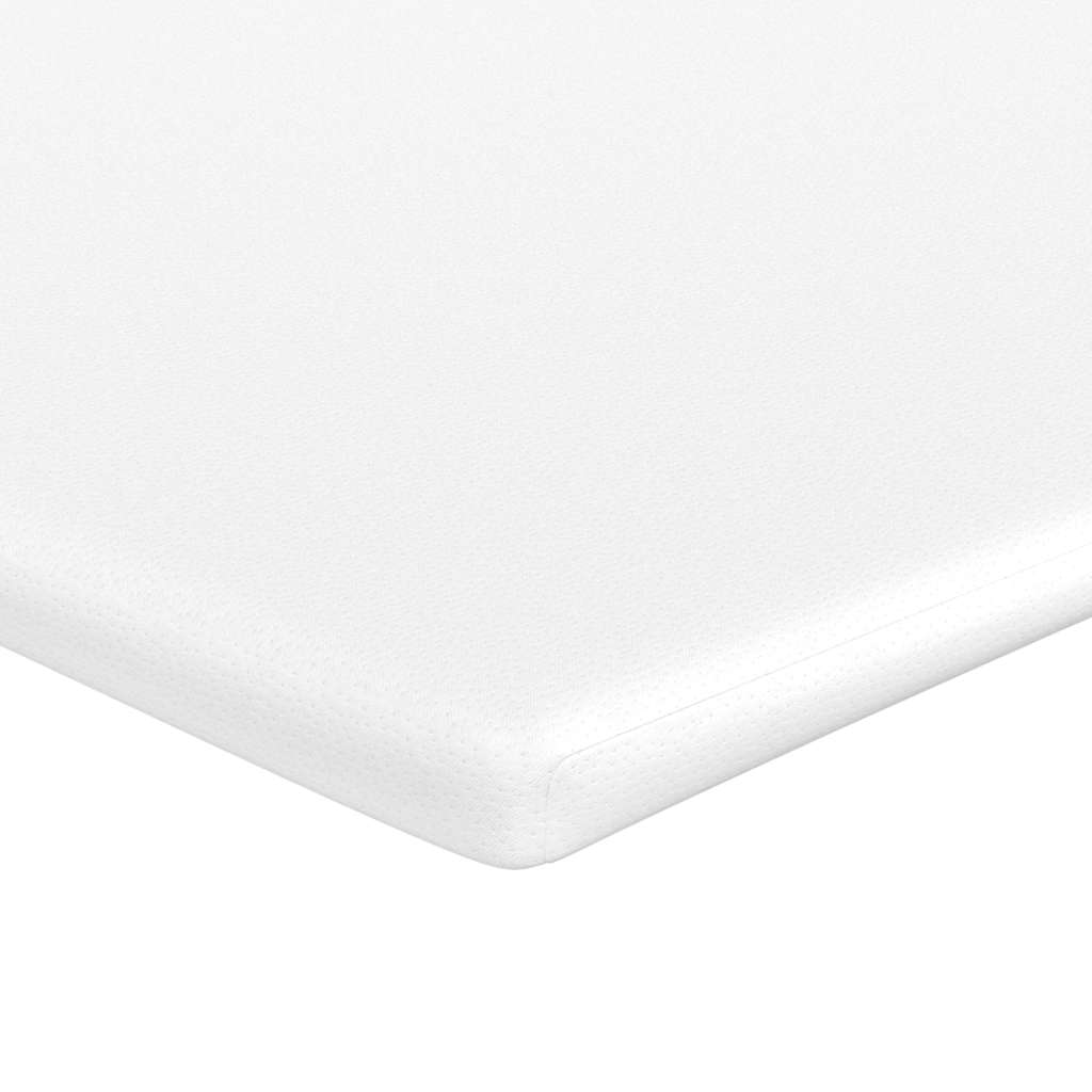 Cadre de lit ottoman avec matelas bleu 90x200 cm tissu