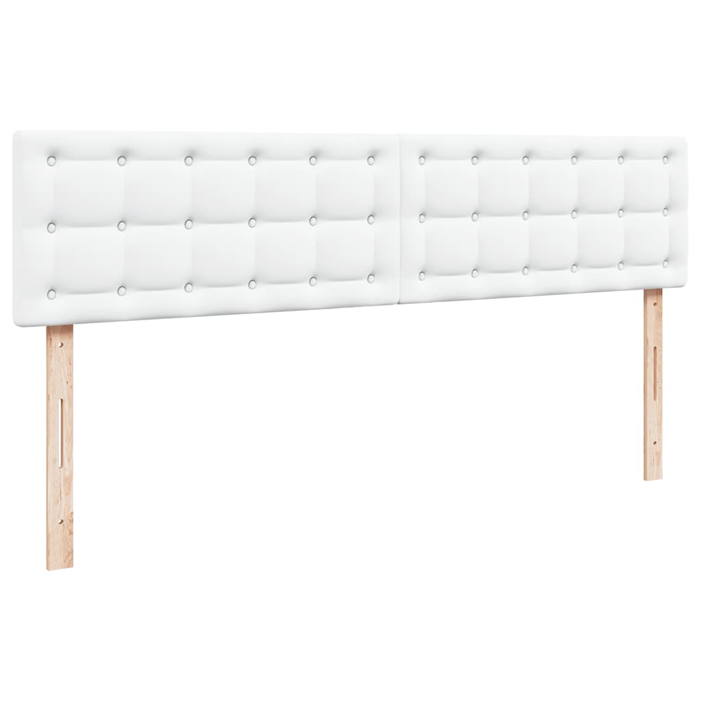 Cadre de lit ottoman avec matelas blanc 180x200 cm similicuir - XIOS