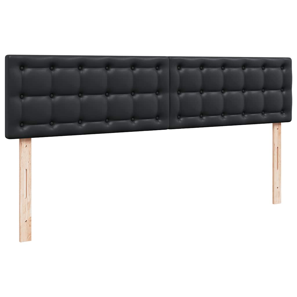 Cadre de lit ottoman avec matelas noir 200x200 cm similicuir - XIOS