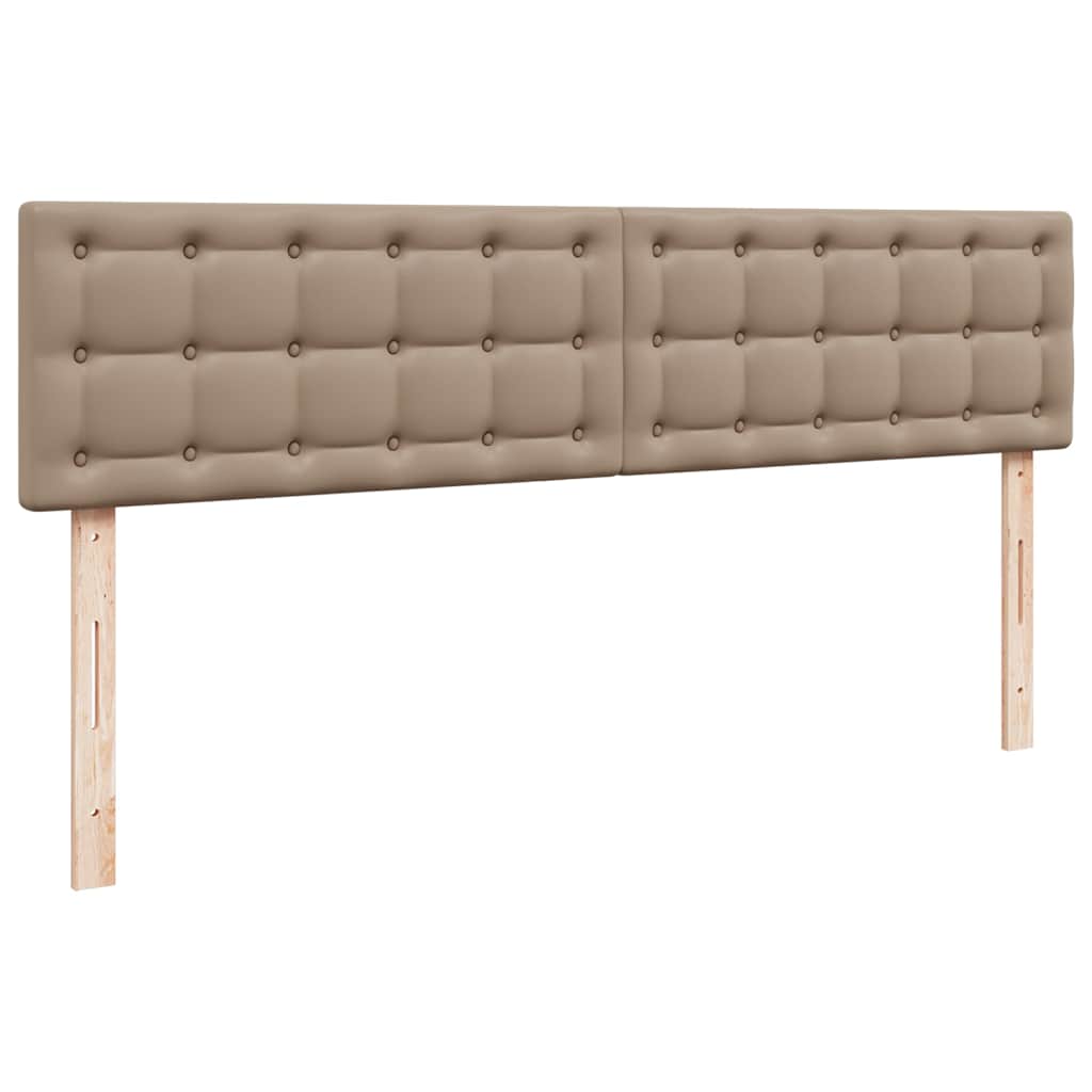 Cadre de lit ottoman et matelas cappuccino 200x200cm similicuir - XIOS