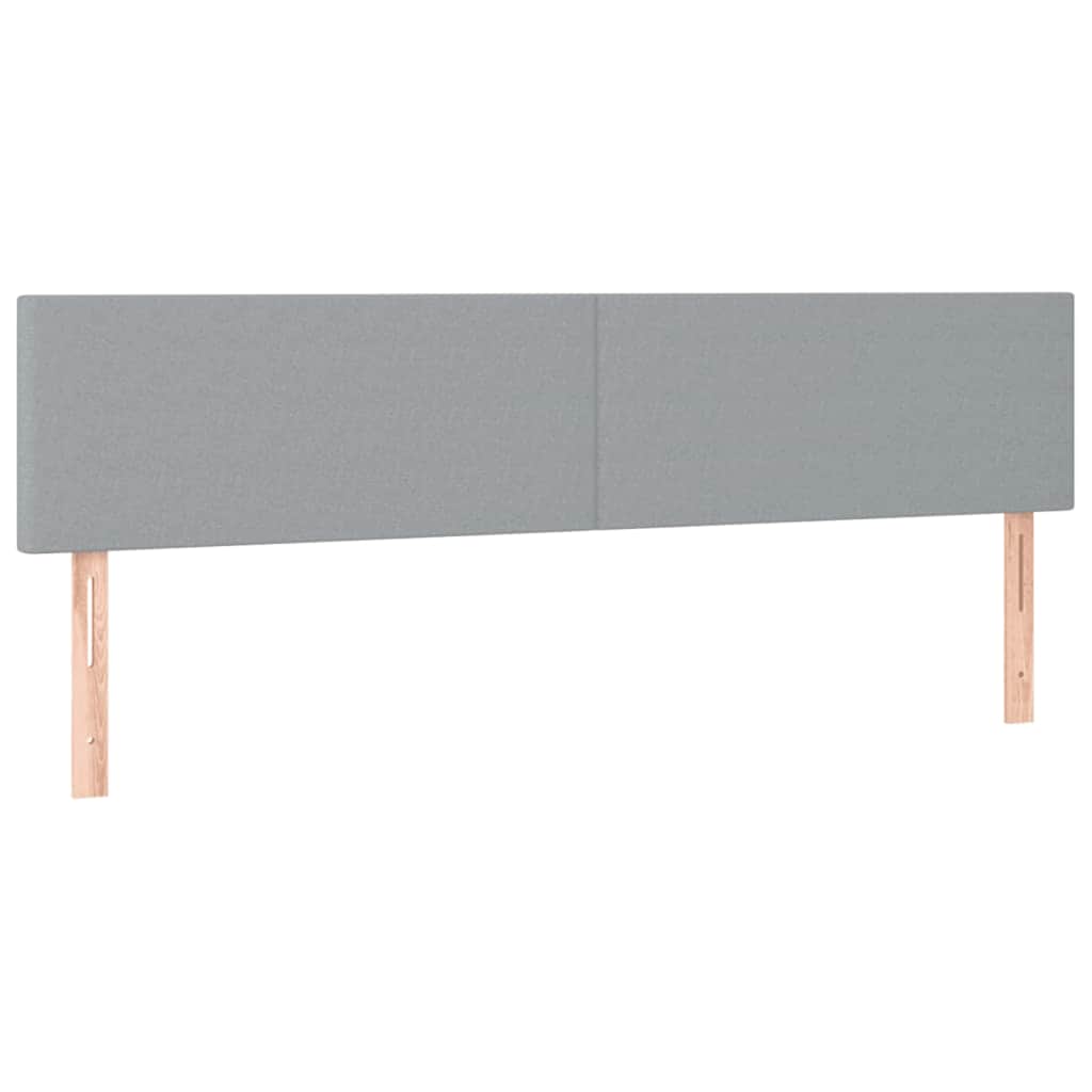 Cadre de lit ottoman et matelas gris clair 180x200cm tissu - XIOS