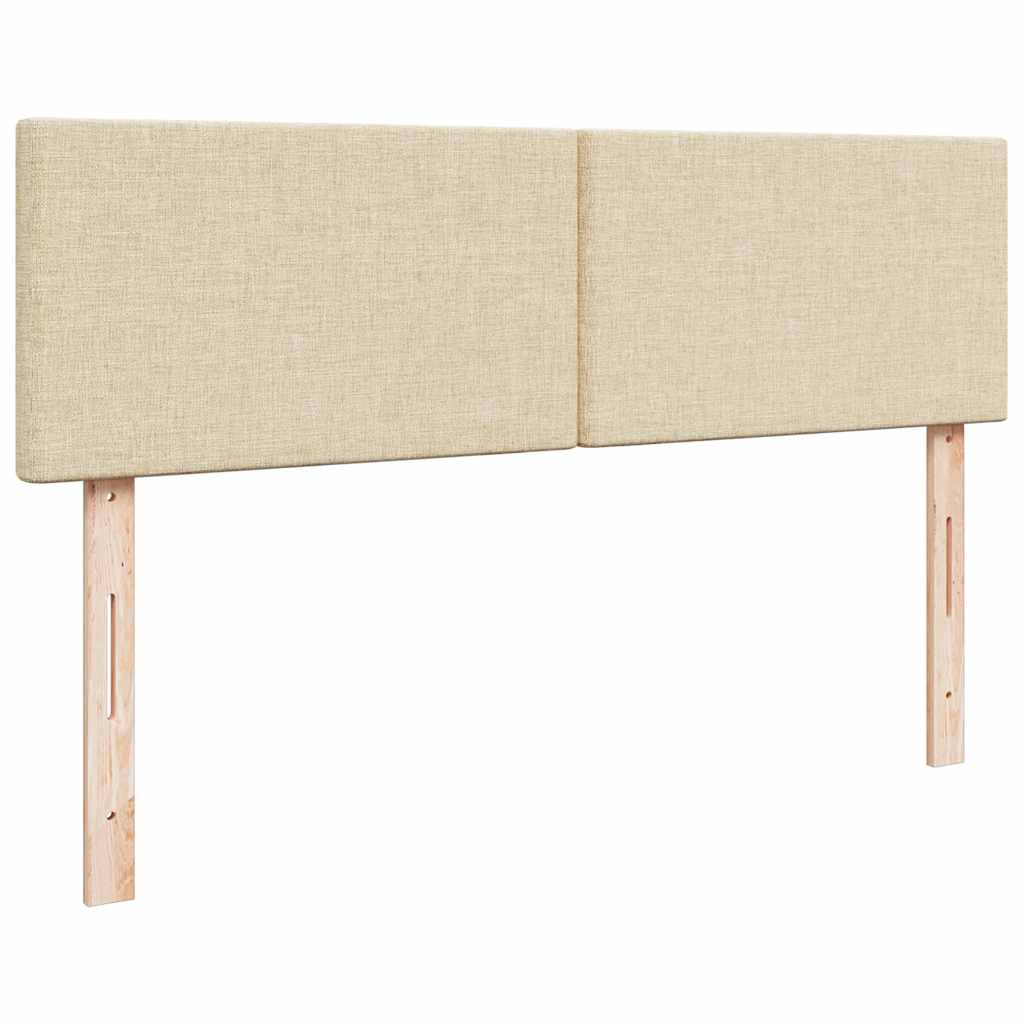Cadre de lit ottoman avec matelas crème 180x200 cm tissu - XIOS