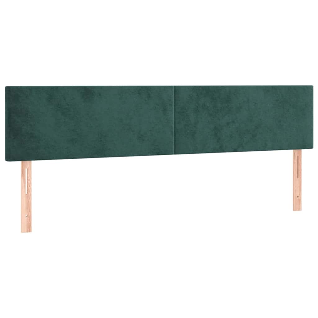 Cadre de lit ottoman avec matelas vert foncé 180x200cm velours - XIOS