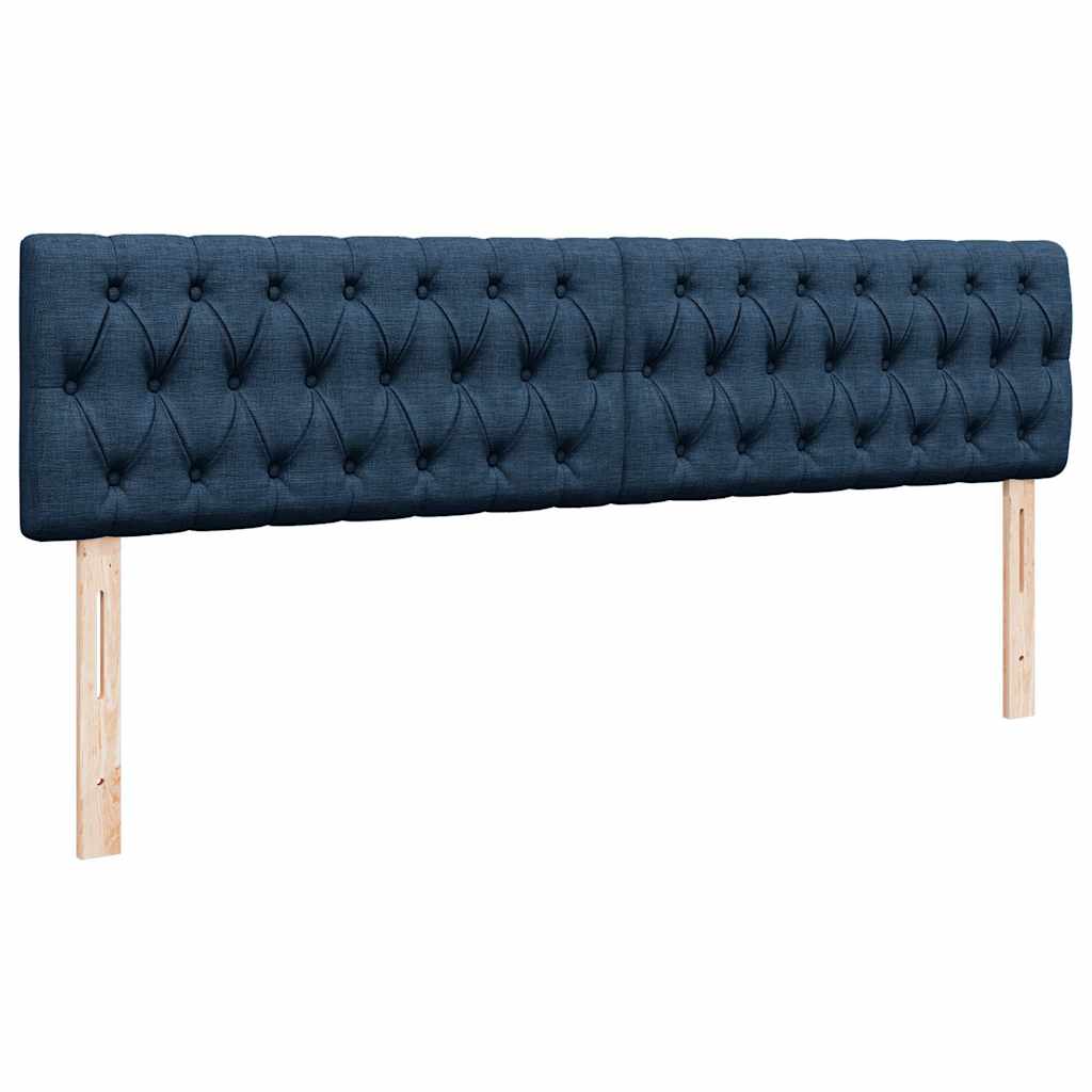 Lit ottoman avec matelas et LED bleu 180x200cm tissu - XIOS