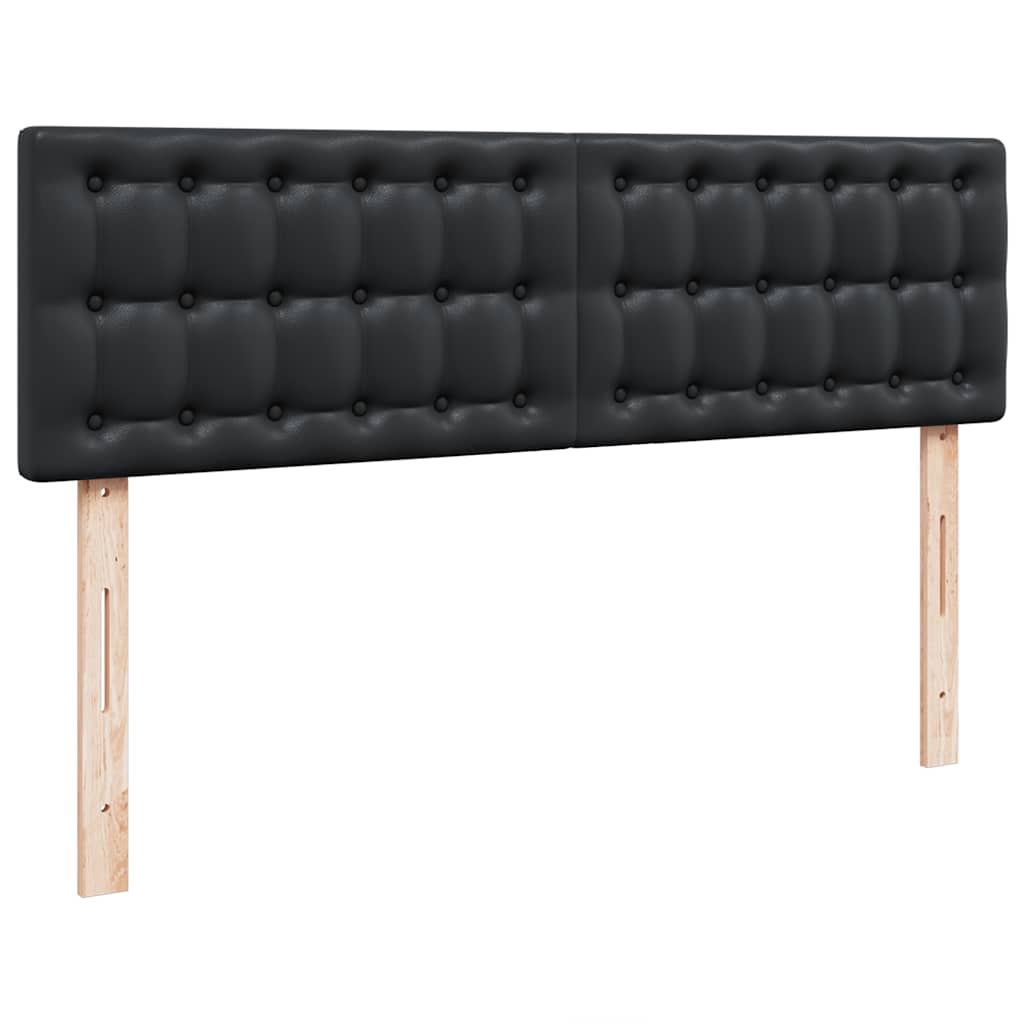 Lit ottoman avec matelas & LED Noir 160x200cm similicuir - XIOS