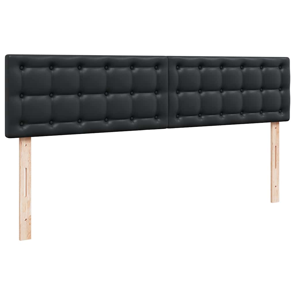 Cadre de lit ottoman avec matelas noir 200x200 cm similicuir - XIOS