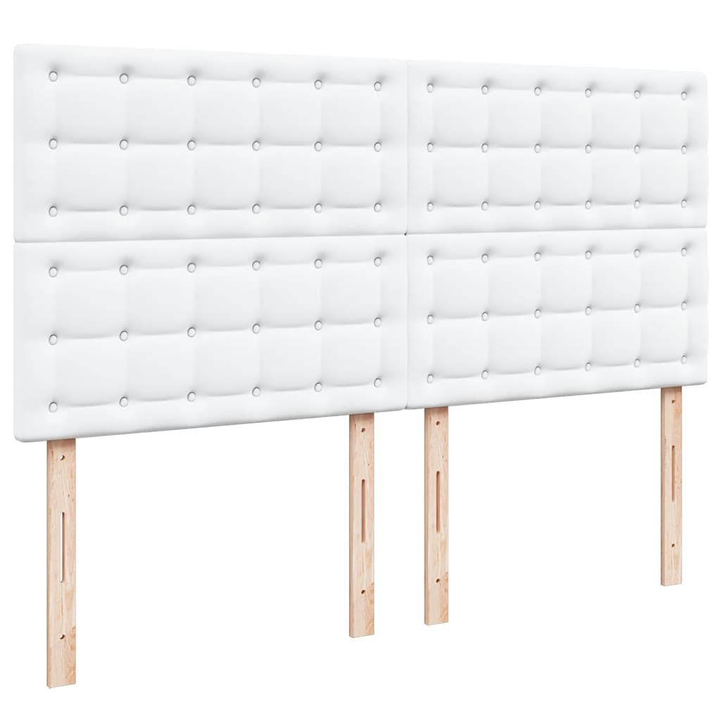 Cadre de lit ottoman avec matelas blanc 180x200 cm similicuir - XIOS