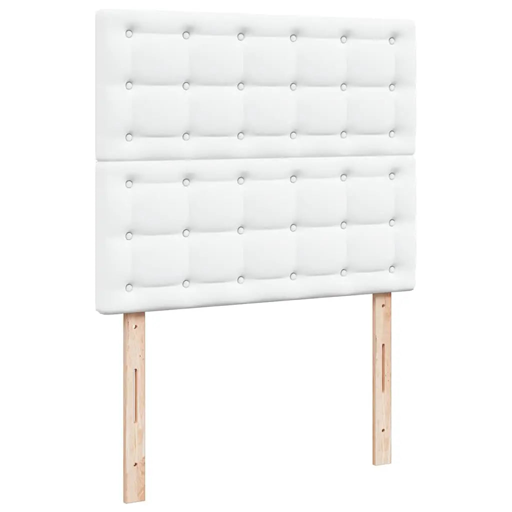 Cadre de lit ottoman avec matelas blanc 120x190 cm similicuir - XIOS