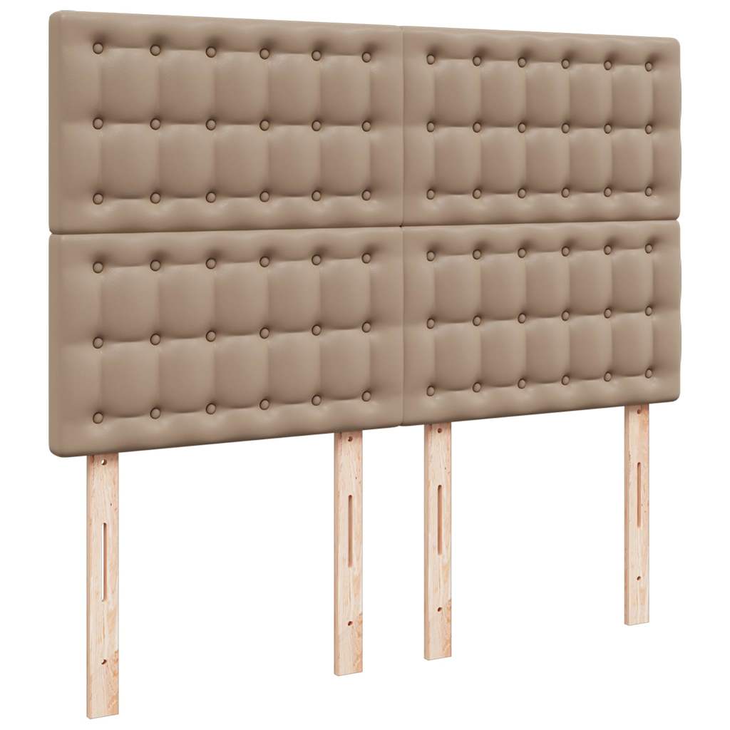 Cadre de lit ottoman et matelas cappuccino 140x200cm similicuir - XIOS