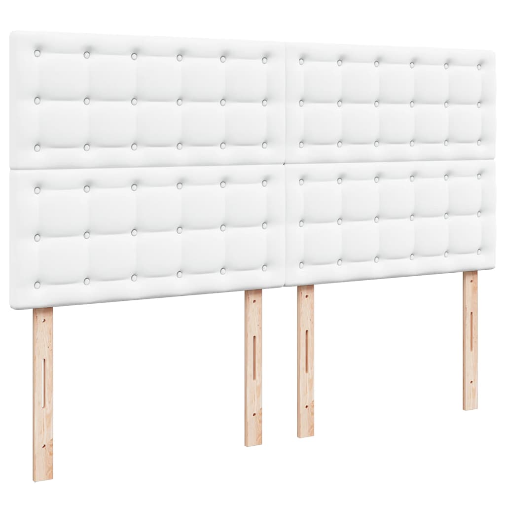 Cadre de lit ottoman avec matelas blanc 180x200 cm similicuir - XIOS