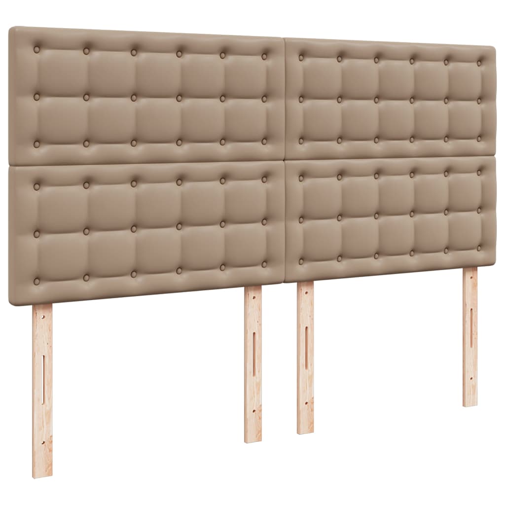 Cadre de lit ottoman et matelas cappuccino 200x200cm similicuir - XIOS