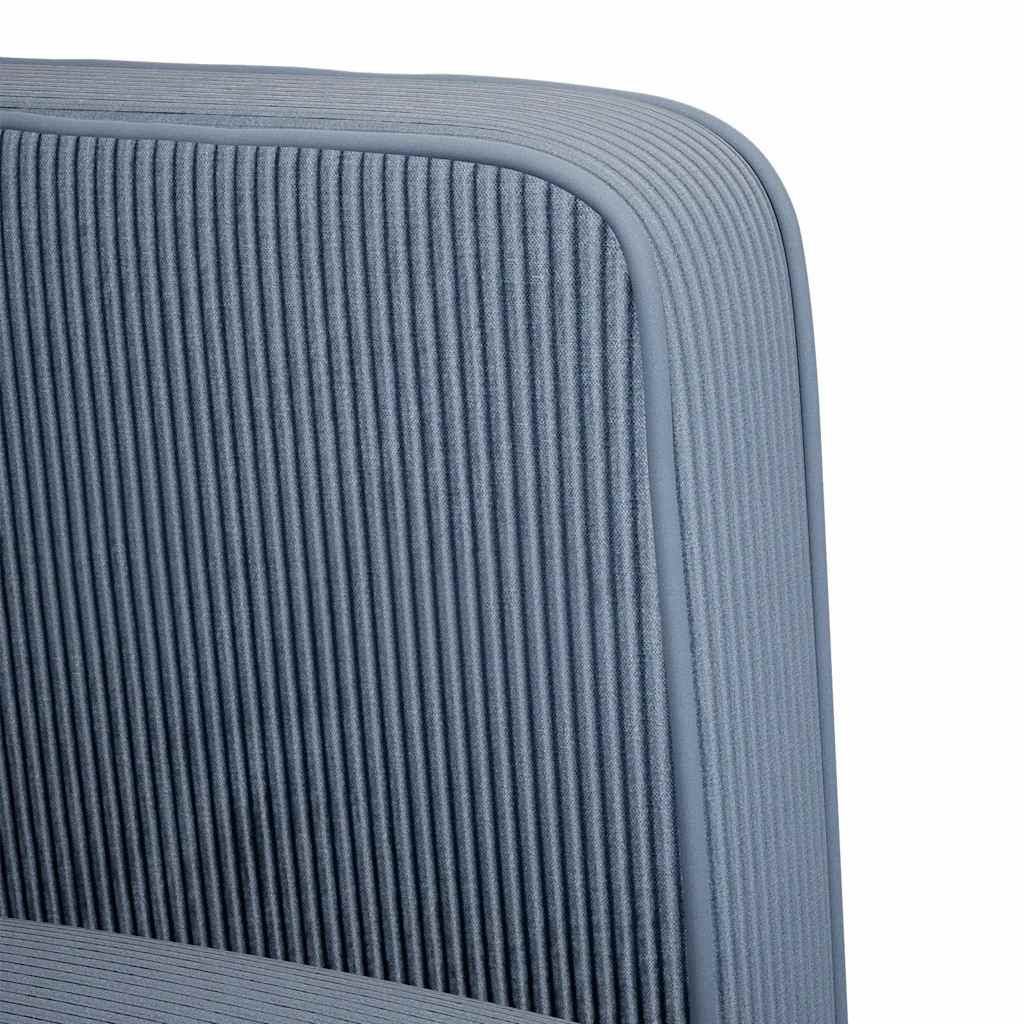 Canapé-chaise accoudoirs bleu 54 cm tissu velours côtelé - XIOS