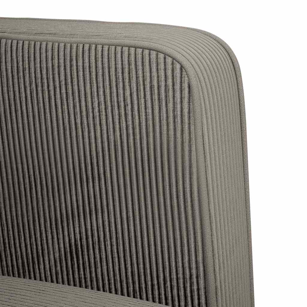 Canapé causeuse gris clair 109 cm tissu velours côtelé - XIOS