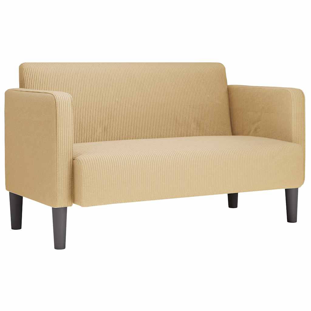 Canapé causeuse gris-vert 109 cm tissu velours côtelé - XIOS