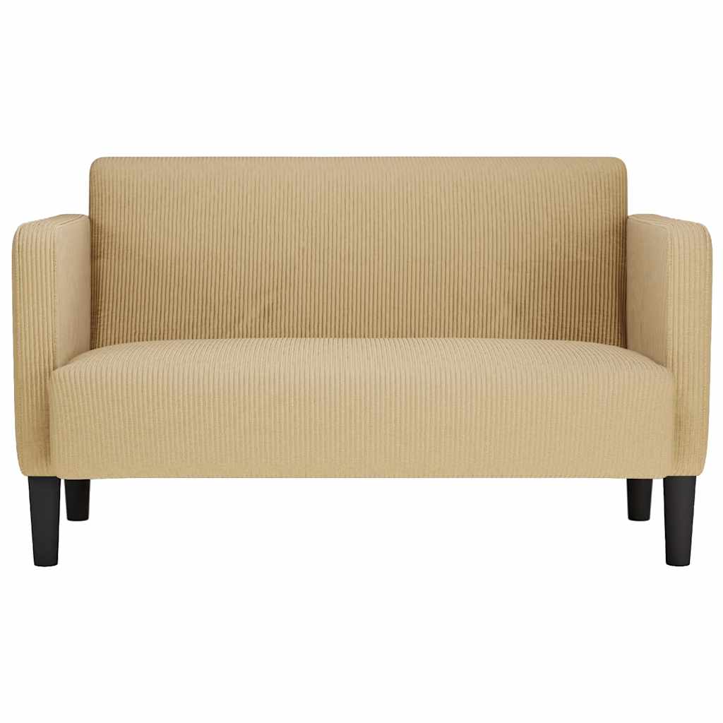 Canapé causeuse gris-vert 109 cm tissu velours côtelé - XIOS
