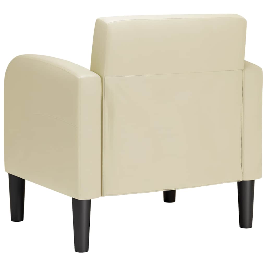 Chaise de canapé avec accoudoirs crème 54 cm similicuir - XIOS