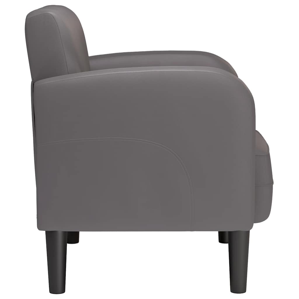 Chaise de canapé avec accoudoirs gris 54 cm similicuir - XIOS