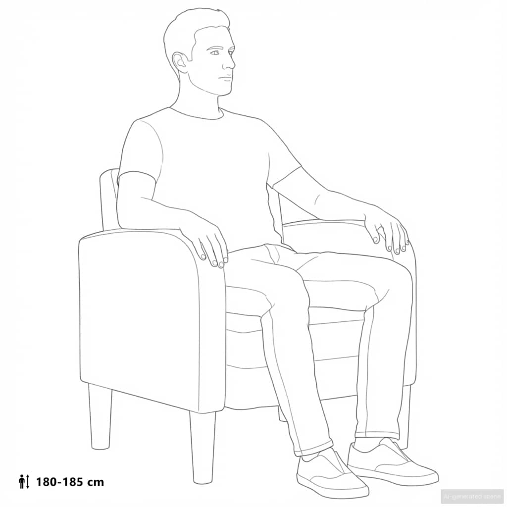 Chaise de canapé avec accoudoirs gris 54 cm similicuir