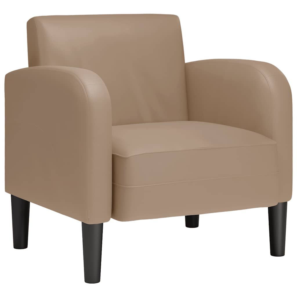 Chaise de canapé avec accoudoirs cappuccino noir 54 cm - XIOS