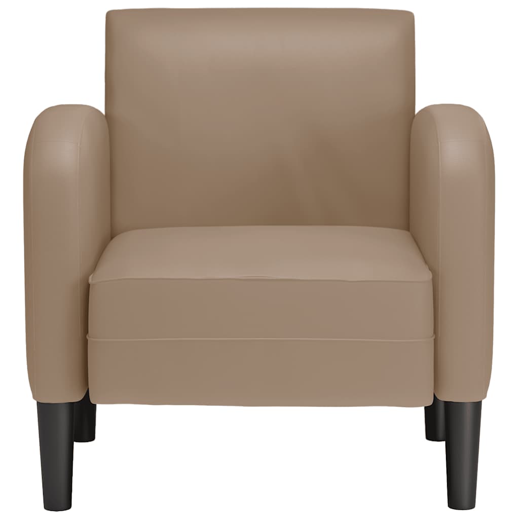Chaise de canapé avec accoudoirs cappuccino noir 54 cm - XIOS