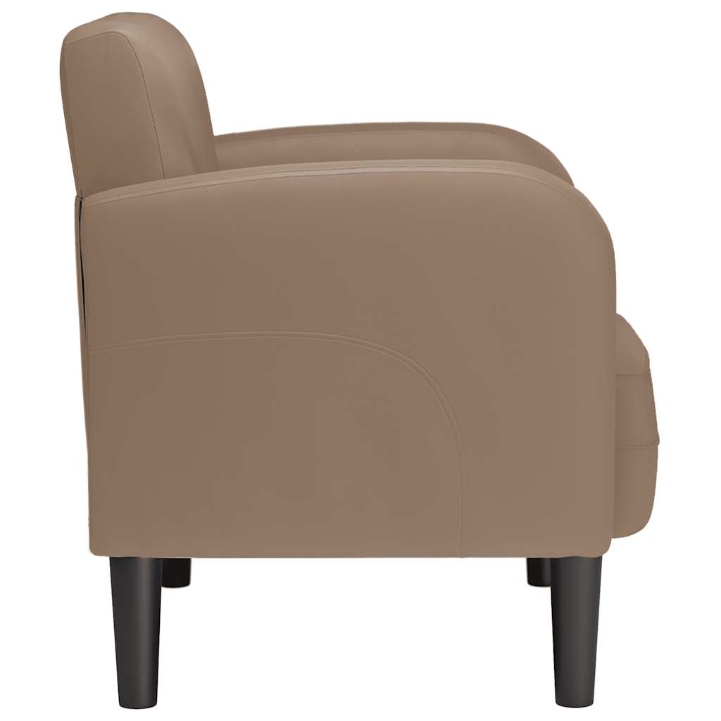 Chaise de canapé avec accoudoirs cappuccino noir 54 cm - XIOS