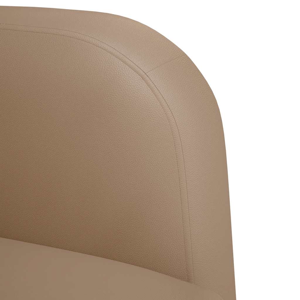 Chaise de canapé avec accoudoirs cappuccino noir 54 cm - XIOS