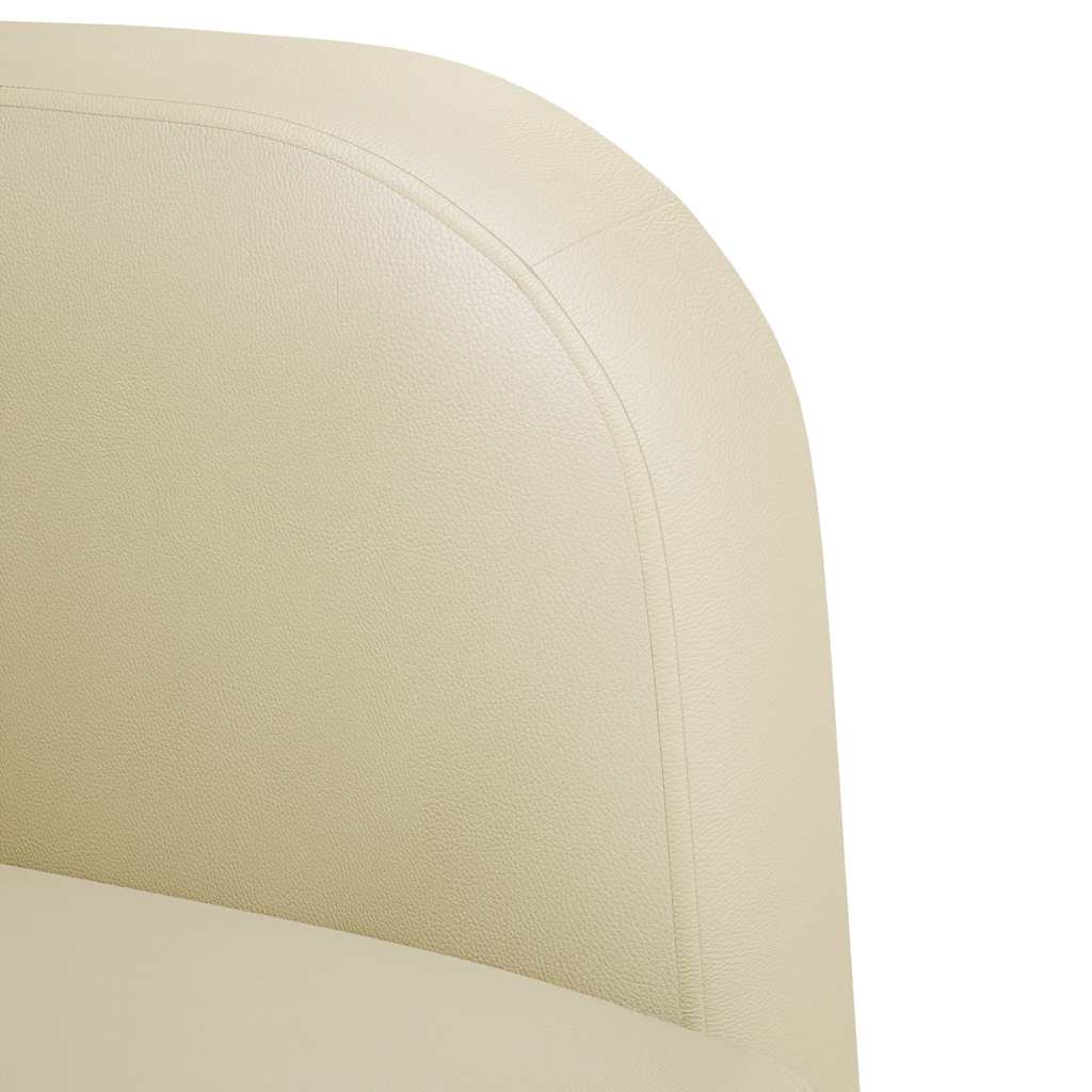 Canapé causeuse crème 110 cm similicuir - XIOS