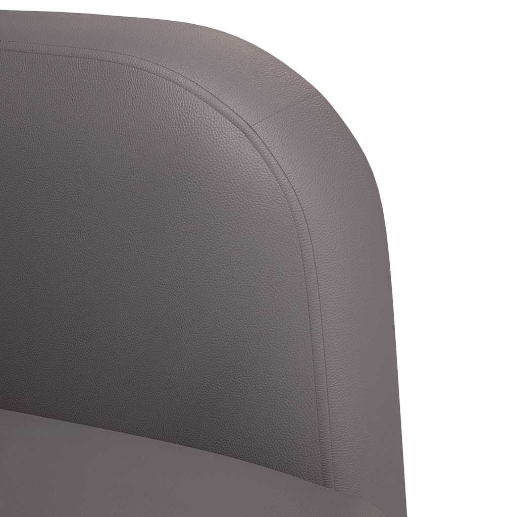 Canapé causeuse gris 110 cm similicuir - XIOS