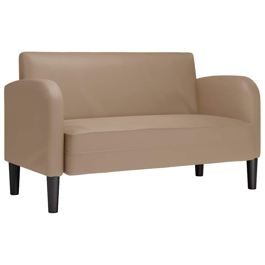 Canapé causeuse cappuccino 110 cm similicuir - XIOS