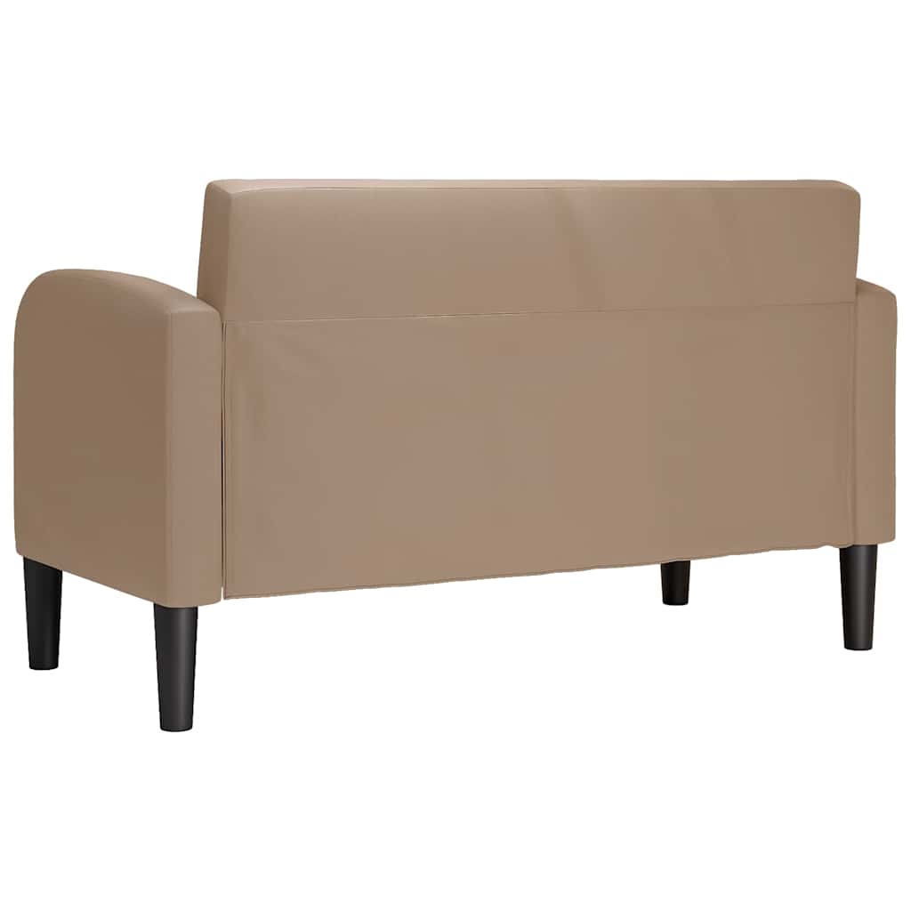 Canapé causeuse cappuccino 110 cm similicuir - XIOS