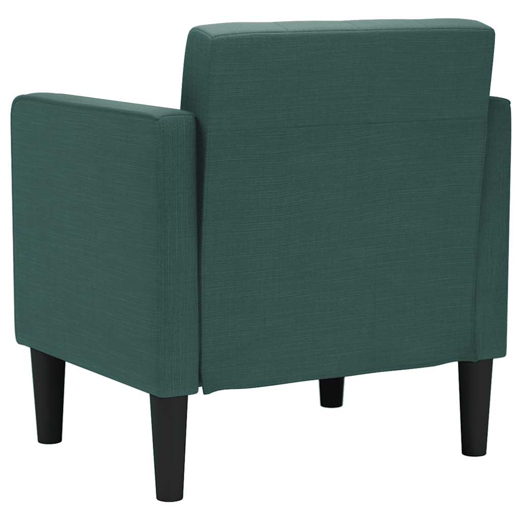 Fauteuil canapé avec accoudoirs tissu vert foncé 53 cm - XIOS