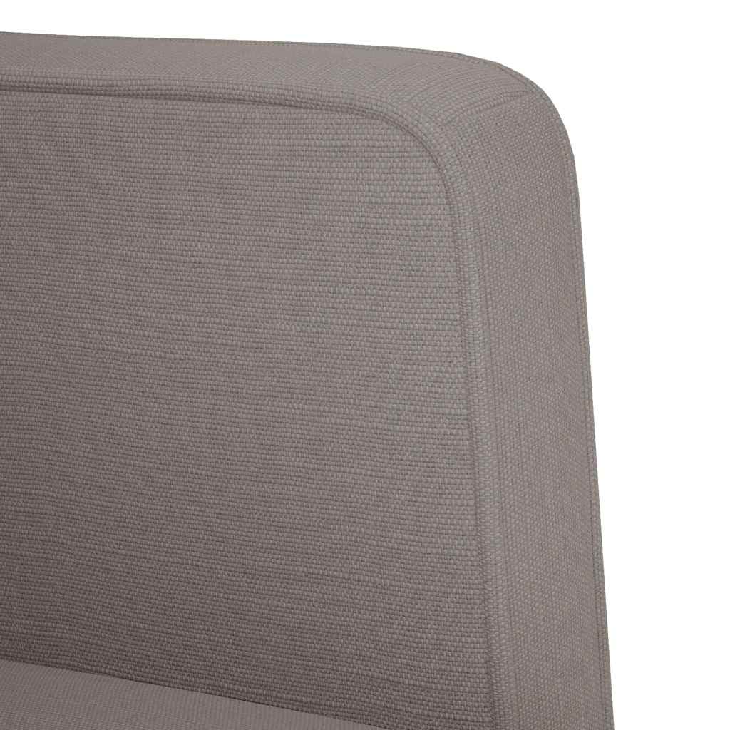Fauteuil avec accoudoirs tissu taupe 53 cm - XIOS